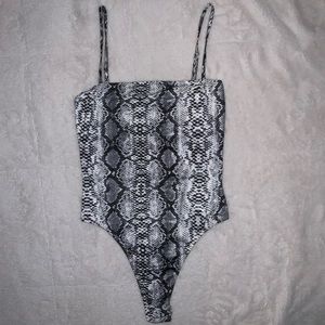 Snakeskin bodysuit